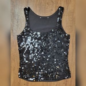 FREE W BUNDLE Sequin front tank top